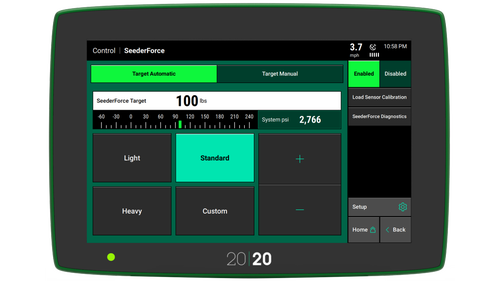 Gain automatic downforce with SeederForce and 20|20 from Precision Planting. 