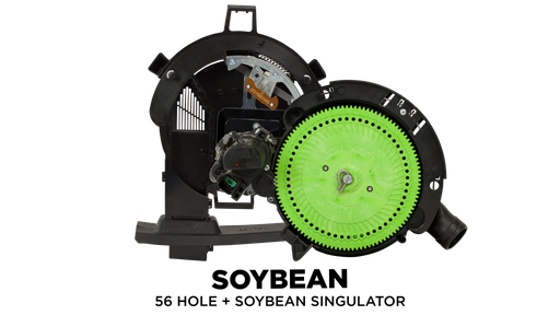 Precision Planting's vacuum meter vSet upgrade with soybean 56-hole seed disc installed.
