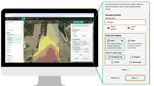 Steps to auto create a boundary within Panorama. 