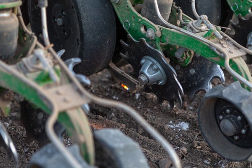 SmartFirmer is a seed firmer-sensor that measures the amount of moisture available to the seed, then adjust your depth correctly.