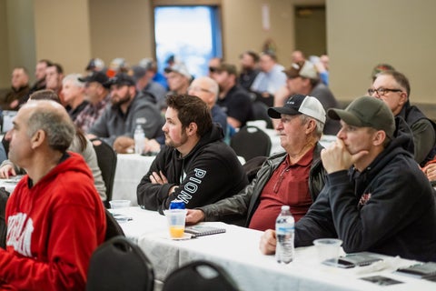 Attendees farmers at Precision Planting Winter Conference Remote Location