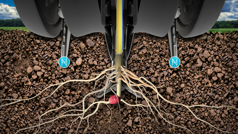 Conceal places nitrogen in dual bands, away from the seed