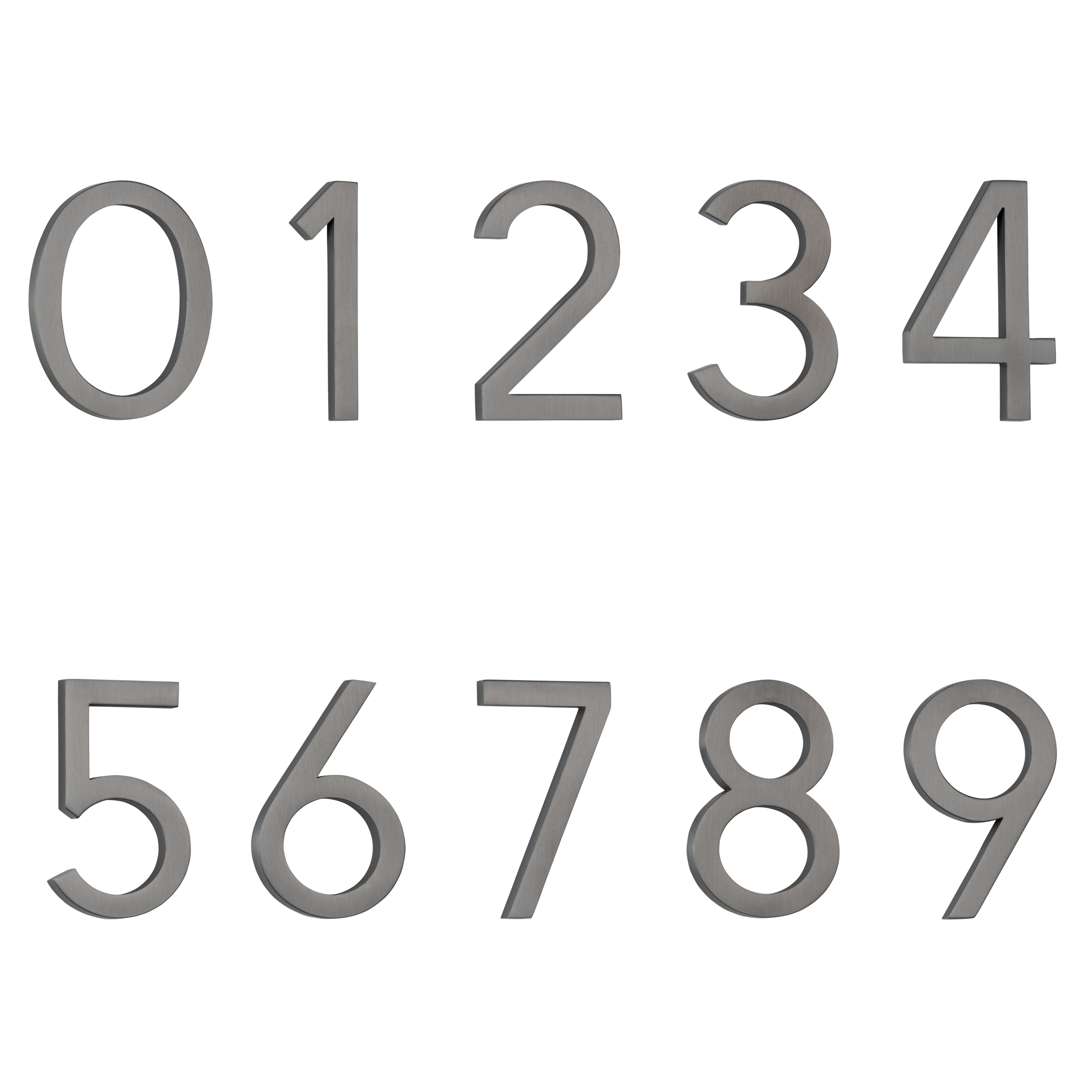 Numbering - Brushed Gunmetal | ABI Interiors