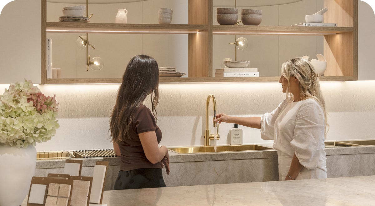 A design consultation in an ABI showroom