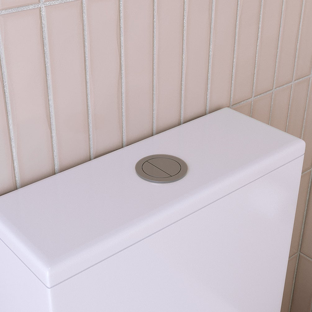 Toilet Flush Button - Brushed Nickel | ABI Interiors