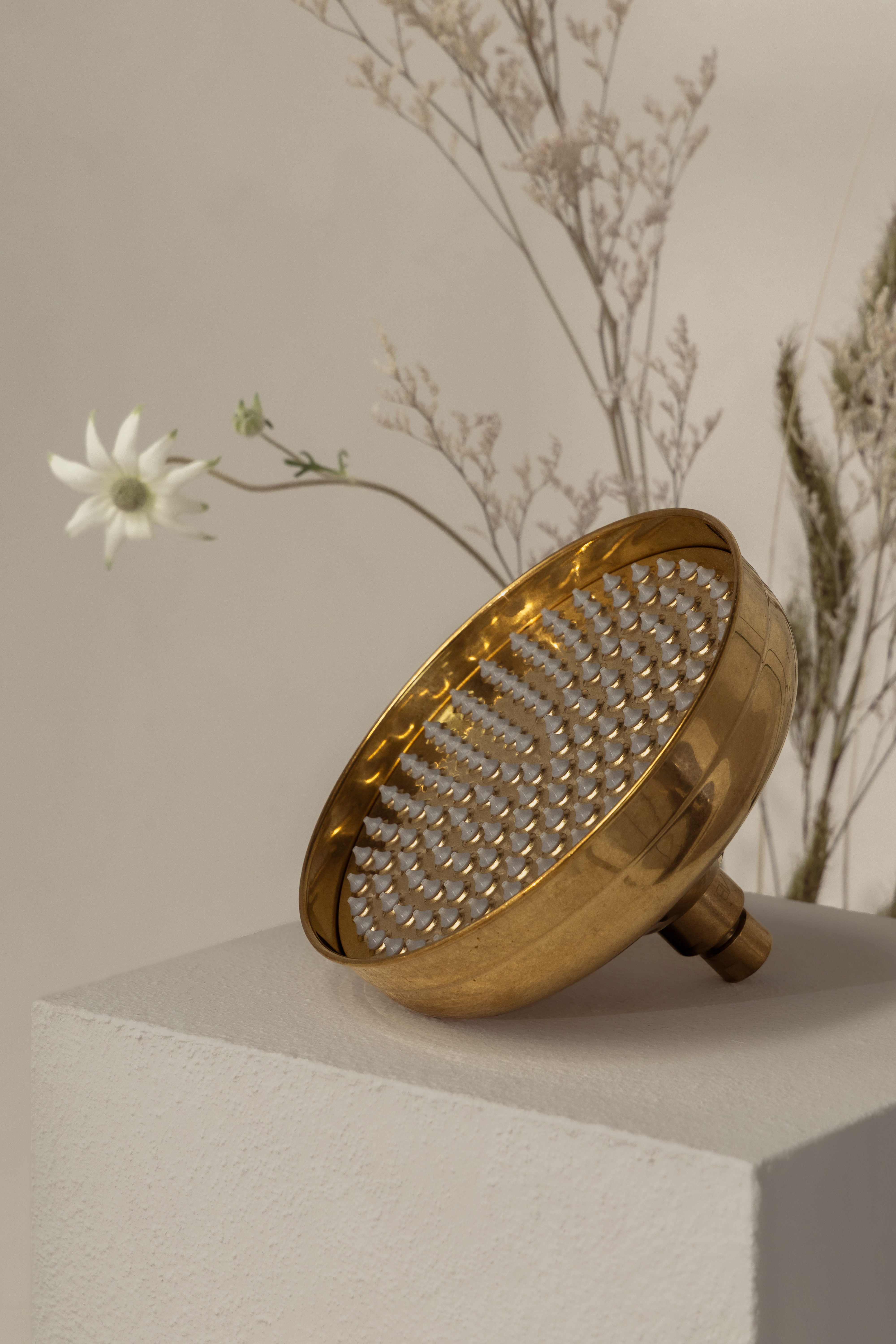 Kingsley tapware in Tumbled Aged Brass