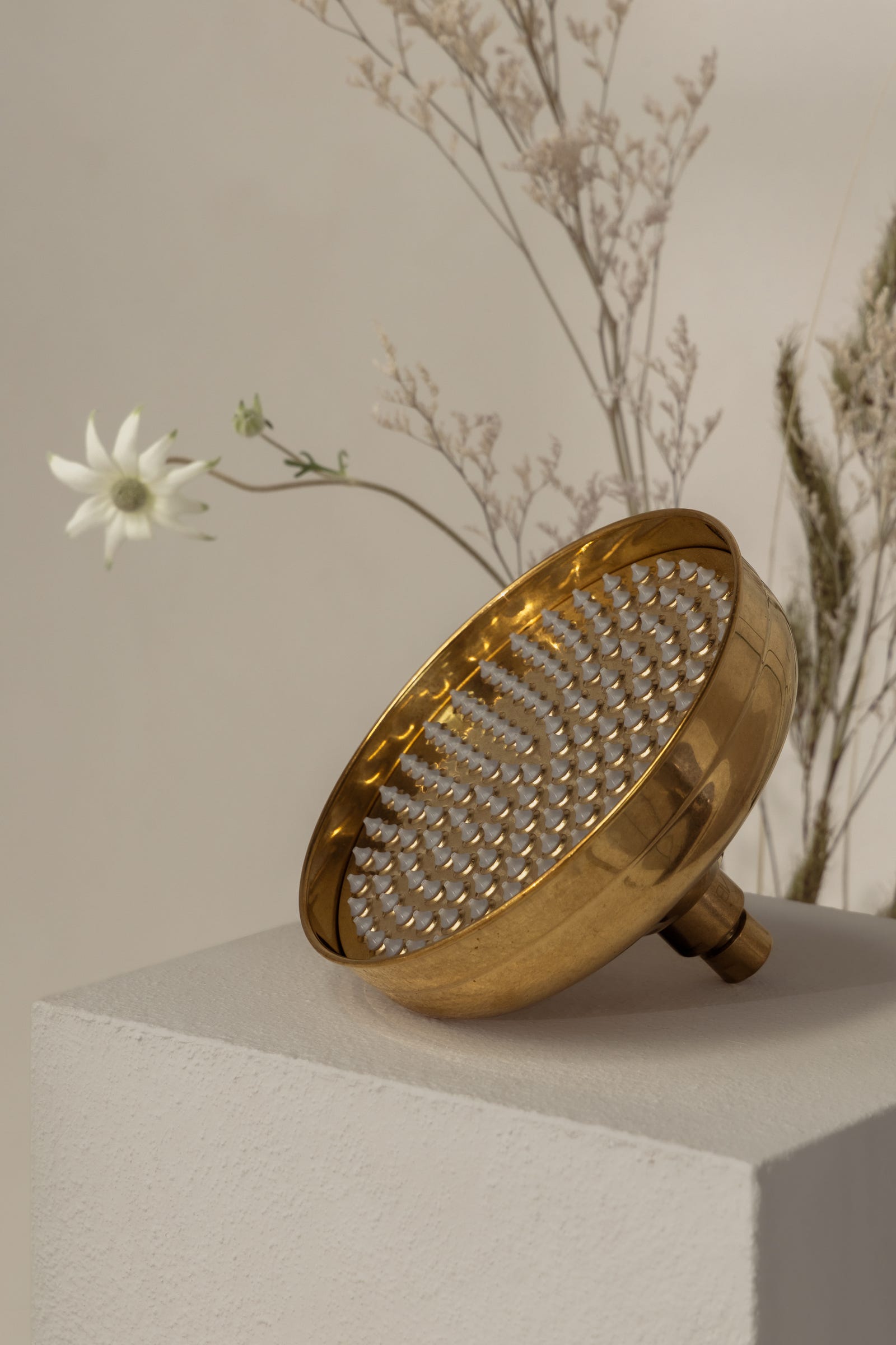 Kingsley tapware in Tumbled Aged Brass