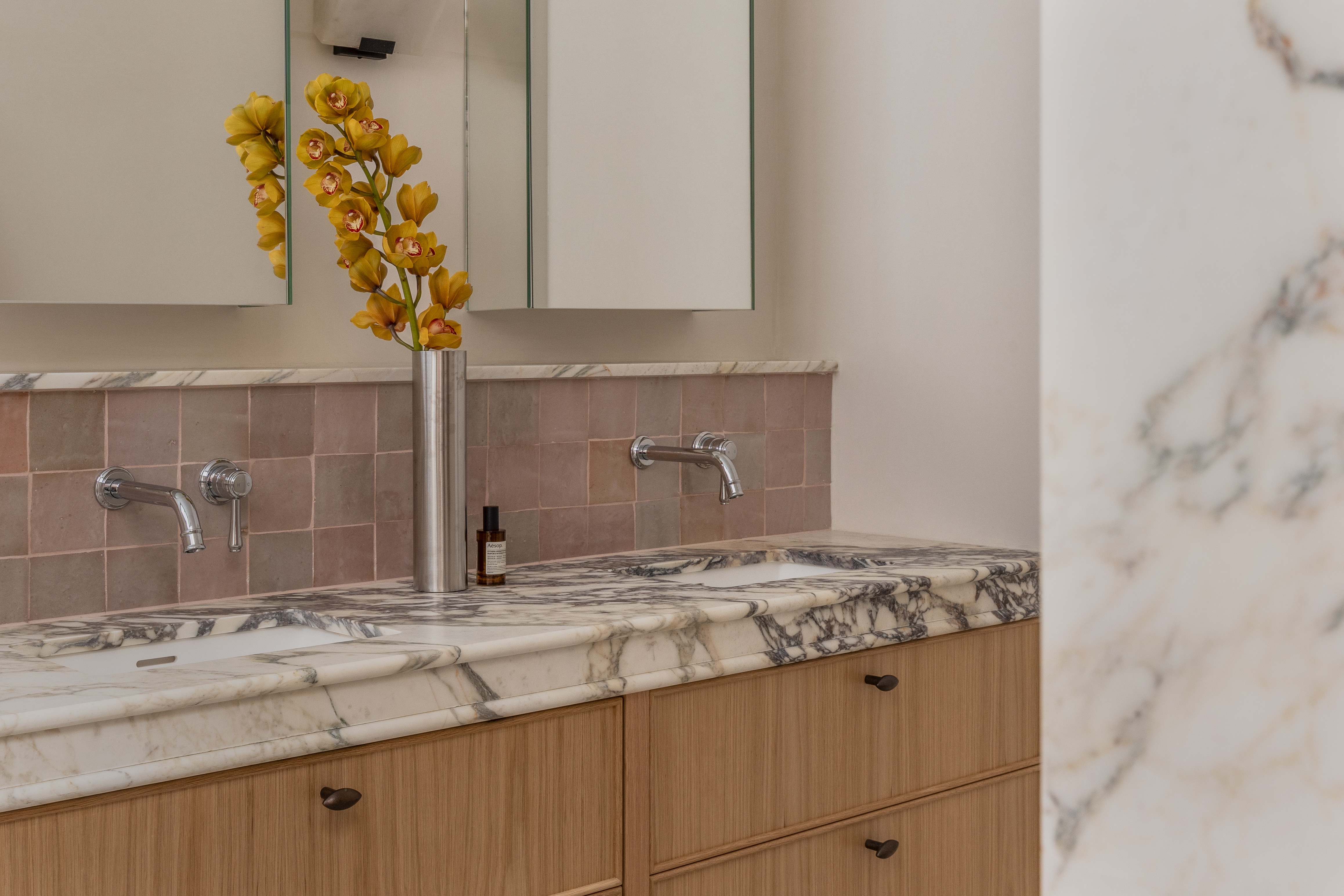 One of the bathrooms