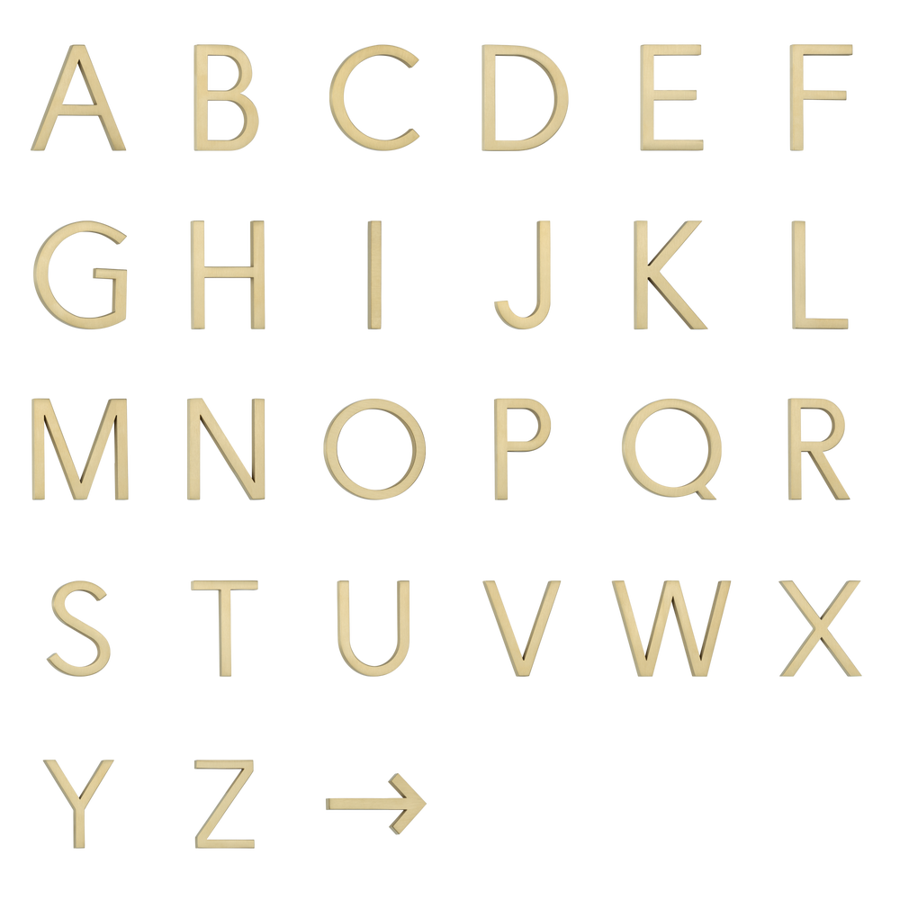Full Alphabet Letters Angled BB
