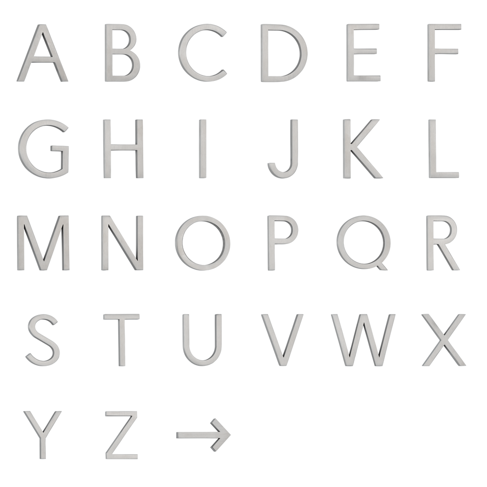 Full Alphabet Letters Angled SS