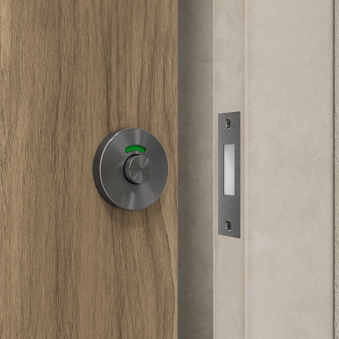 Toilet Lock Latch Brushed Gunmetal NZ ABI Bathrooms Interiors toilet-lock-latch-brushed-gunmetal-nz-abi-bathrooms-interiors