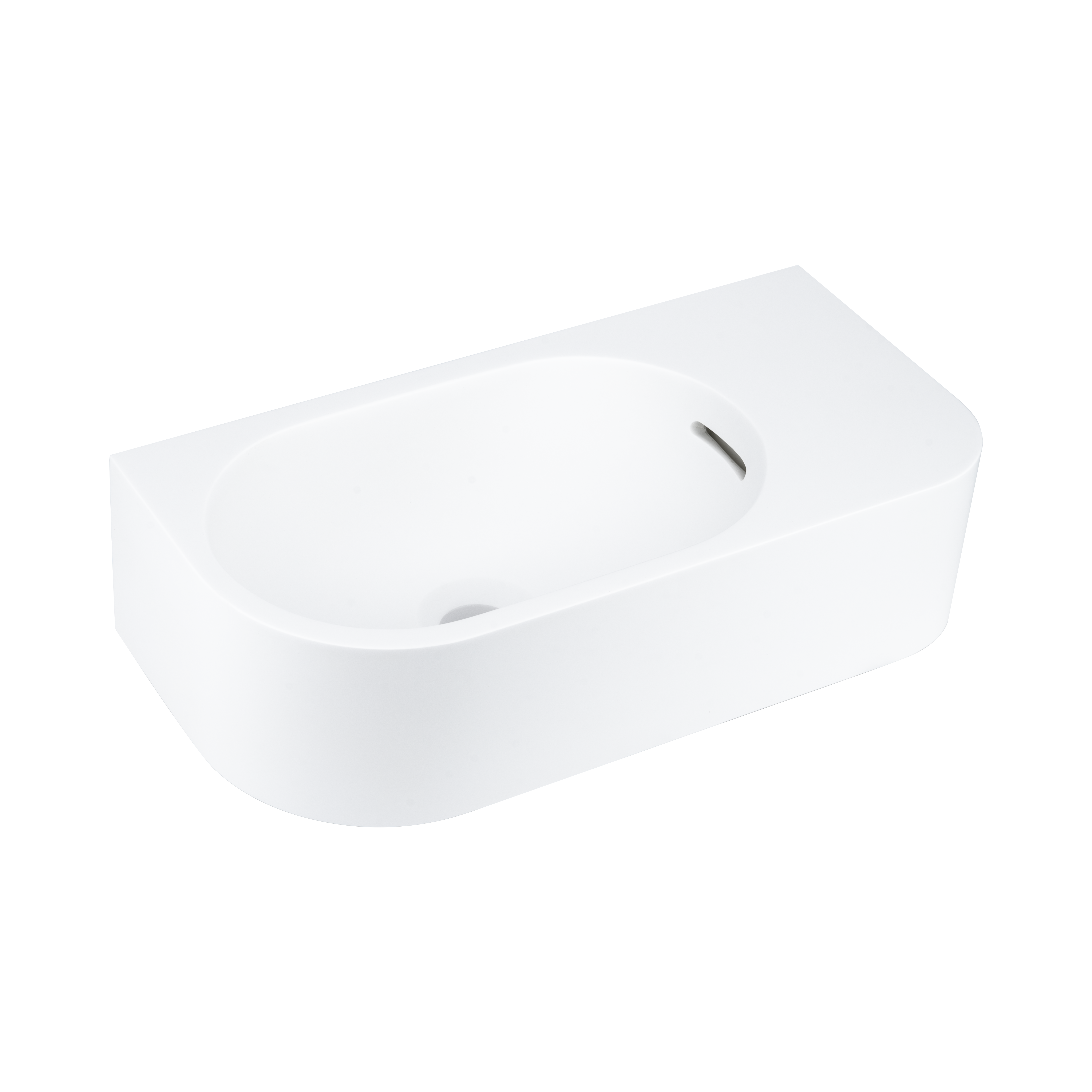 Vesi Wall-Hung Basin 400mm (Overflow) - Matte White | (NZ) ABI ...