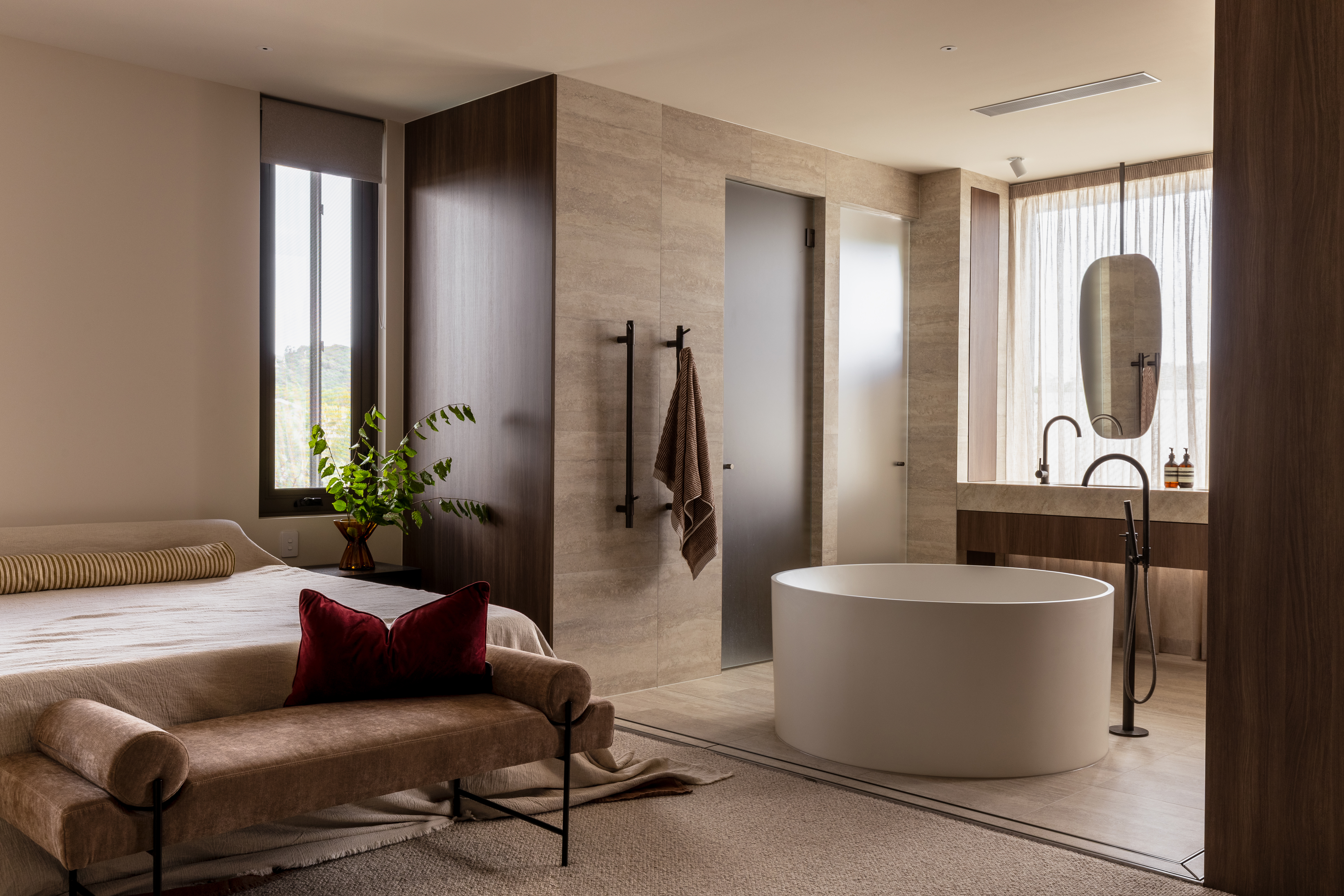 ABI fixtures in a finished interior