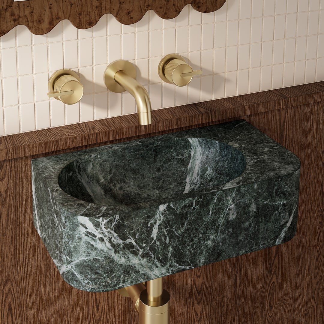 Pedra Stone Sample - Verde Alpi Marble - ABI Interiors UK