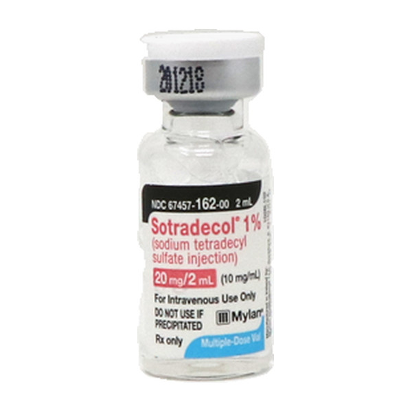 Sotradecol® 1% (Sodium Tetradecyl Sulfate Injection) 20mg/2mL (10mg/mL) 2mL Vial