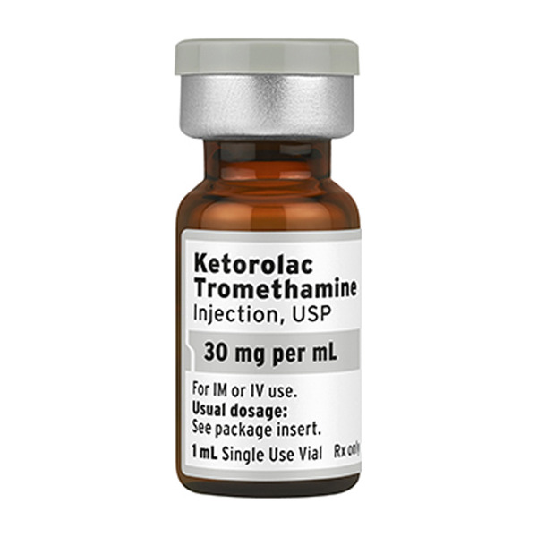 Ketorolac Tromethamine Injection USP, 30mg per 1mL (30mg/mL) 1mL Vial