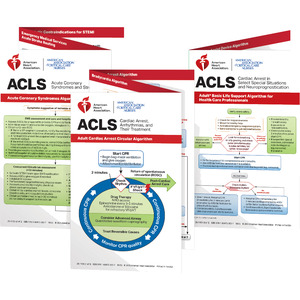 AHA 2025 ACLS Reference Cards (Set of 3)