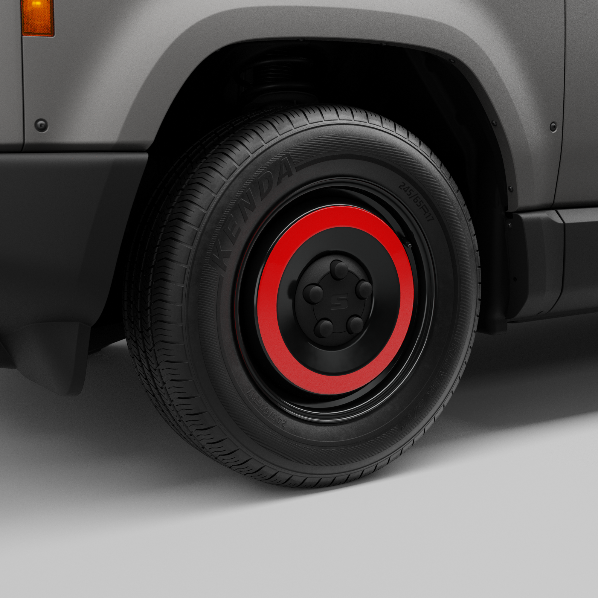 17" Single Color Wheel Decals