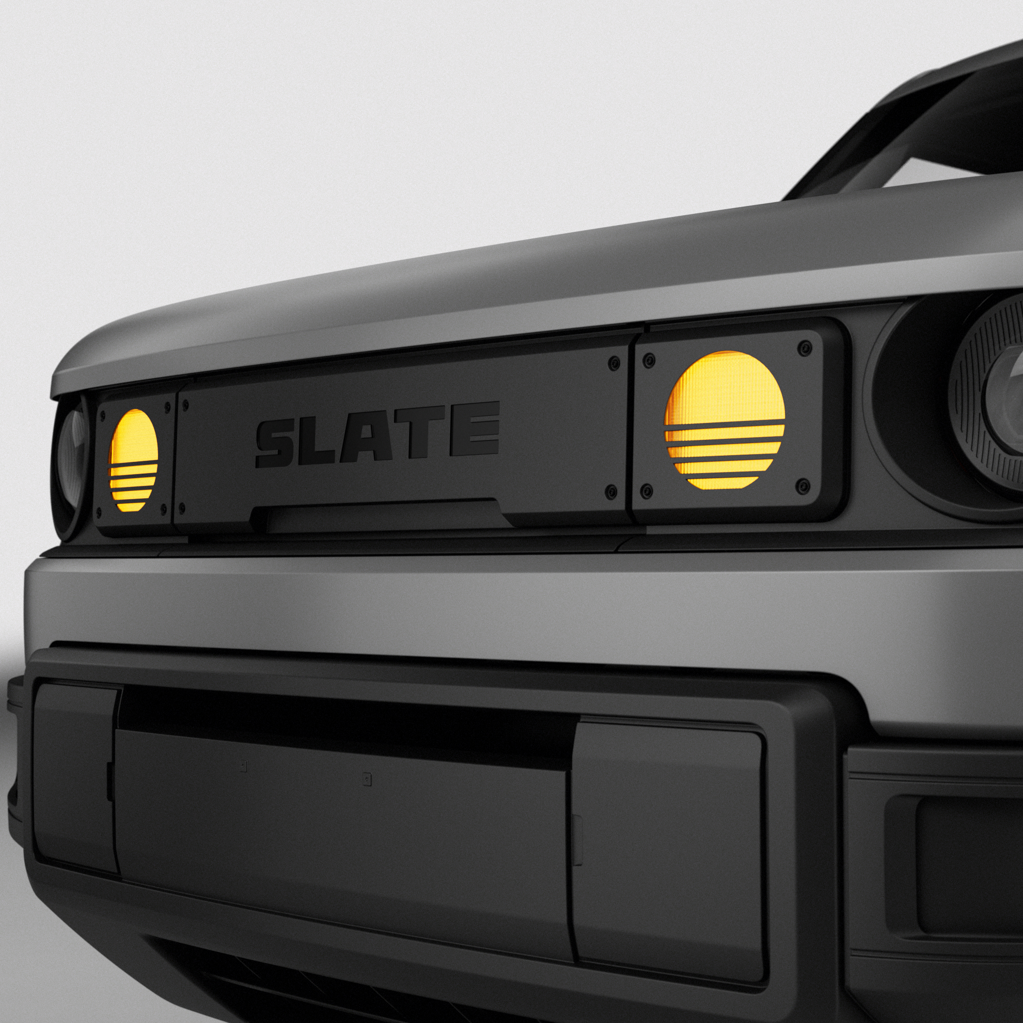 Synthwave Front Lamp Plates