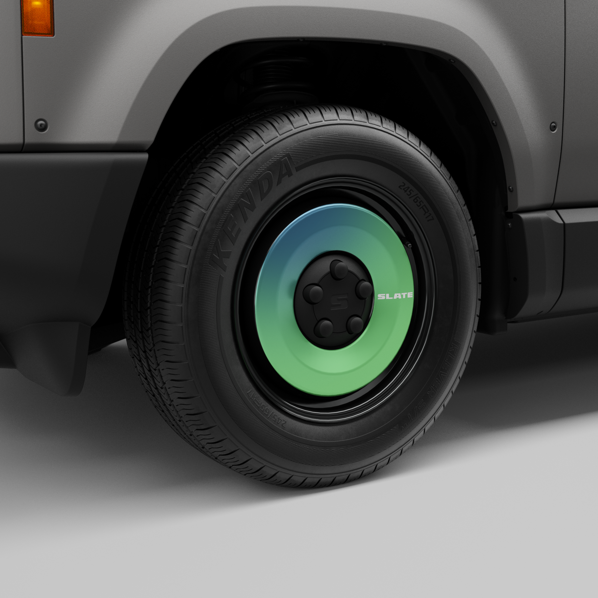 17" Slate Logo Wheel Decal