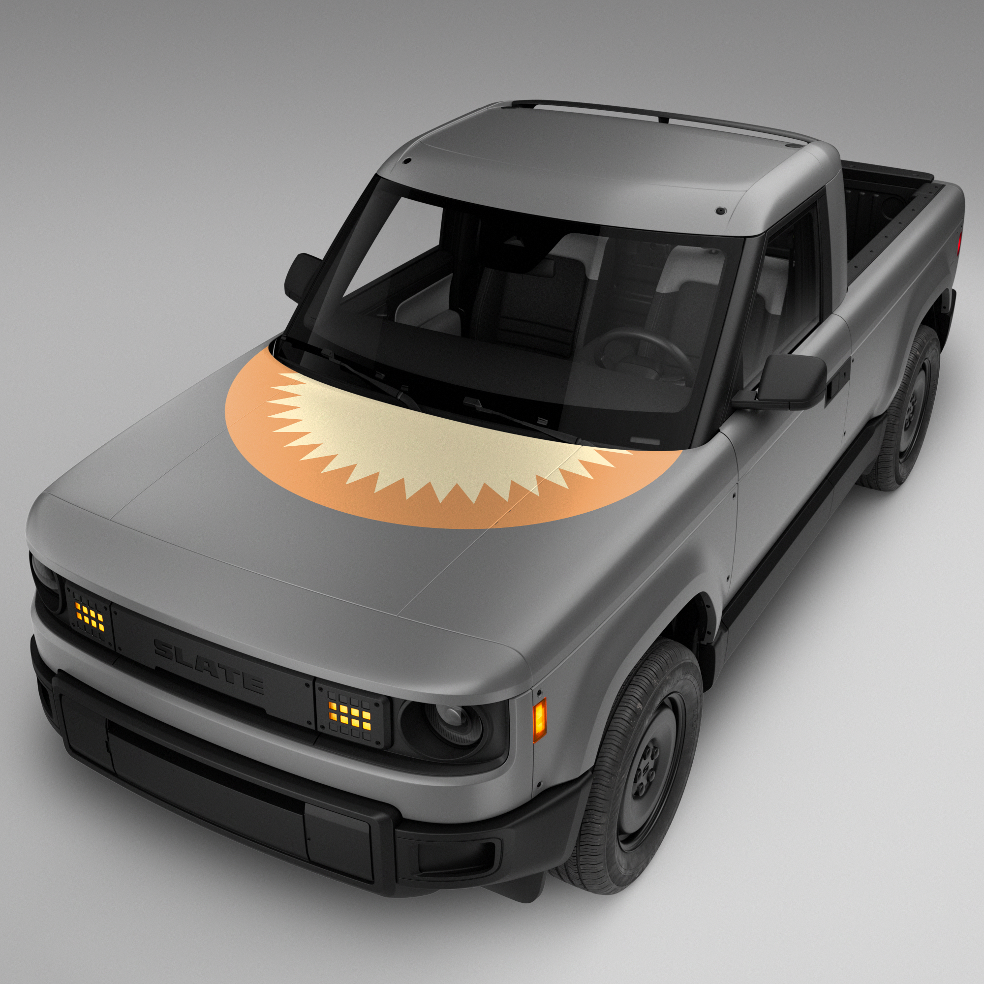 Sunburst Hood Decal