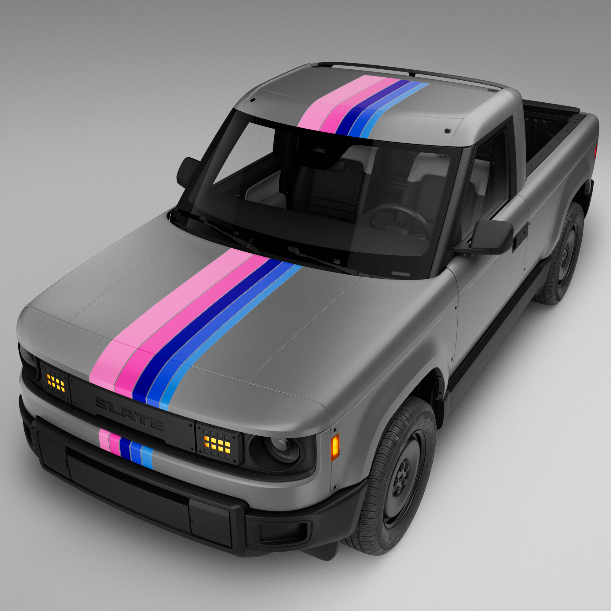 Multicolor Racing Stripe
