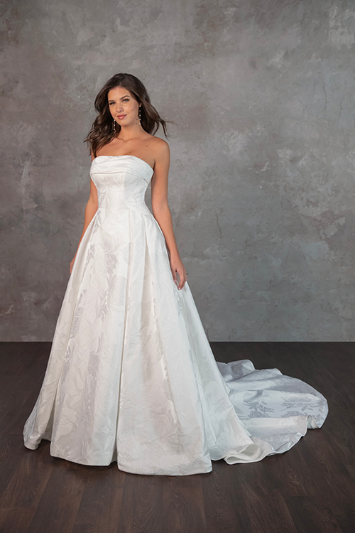 Essense of Australia bridal gown, style D4304 — jacquard