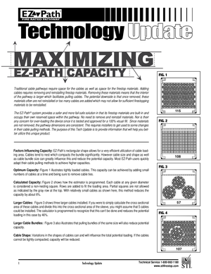 EZ Path Cable Capacity Chart