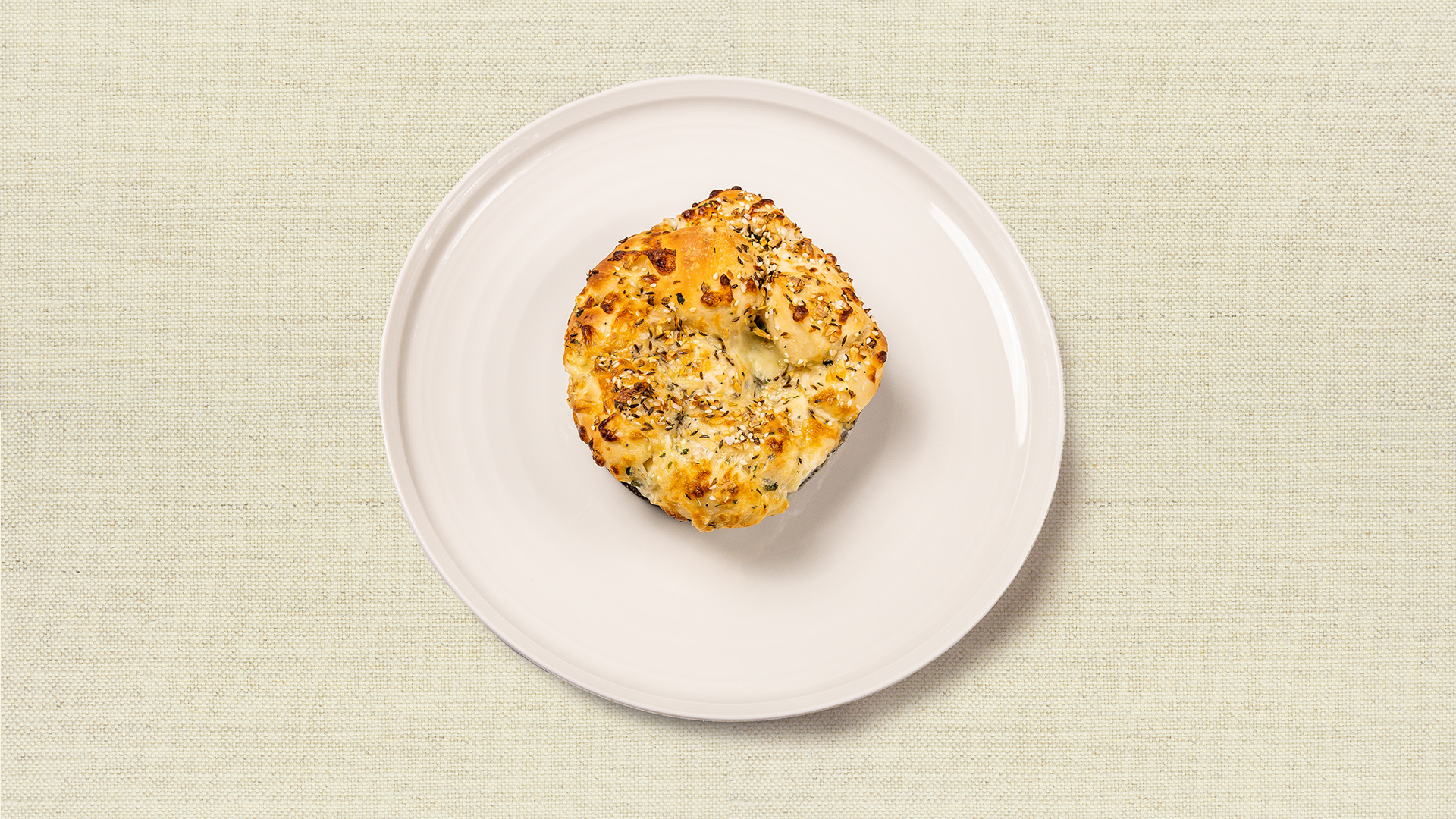 Cheesy Herb-Garlic Monkey Bread - Stretchy, pull-apart, shareable. Your family’s new favorite bread. (vegetarian, serves 2-3)