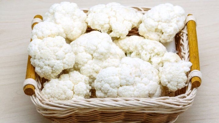 cauliflower in a basket