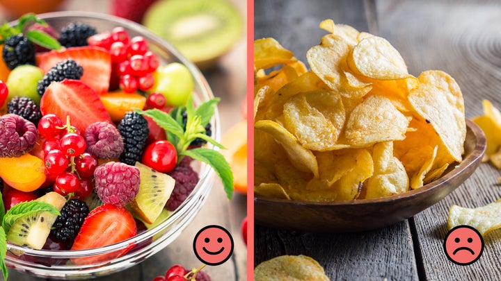 eat fresh fruits, not chips