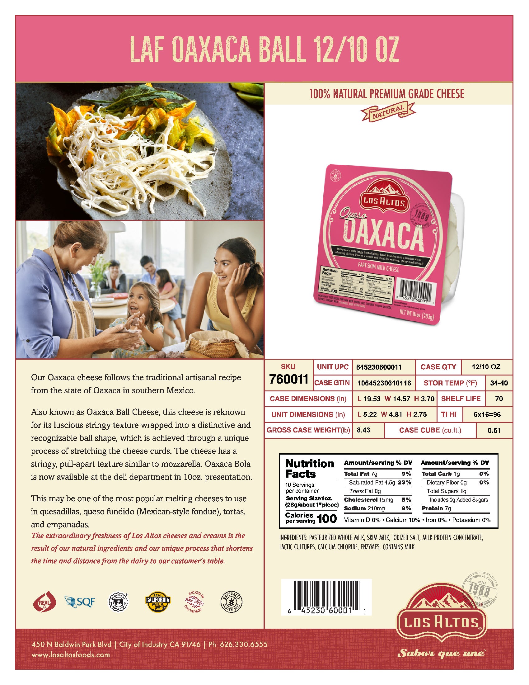 QUESO LAF OAXACA BALL