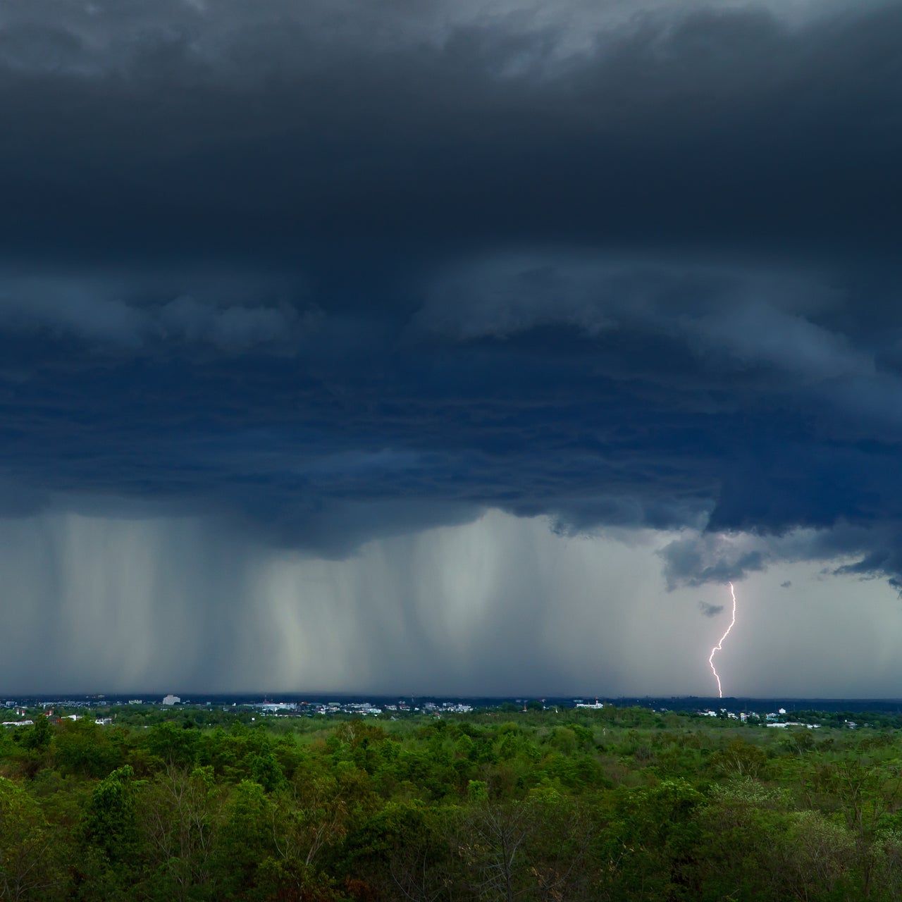 thunder storm sky Rain clouds