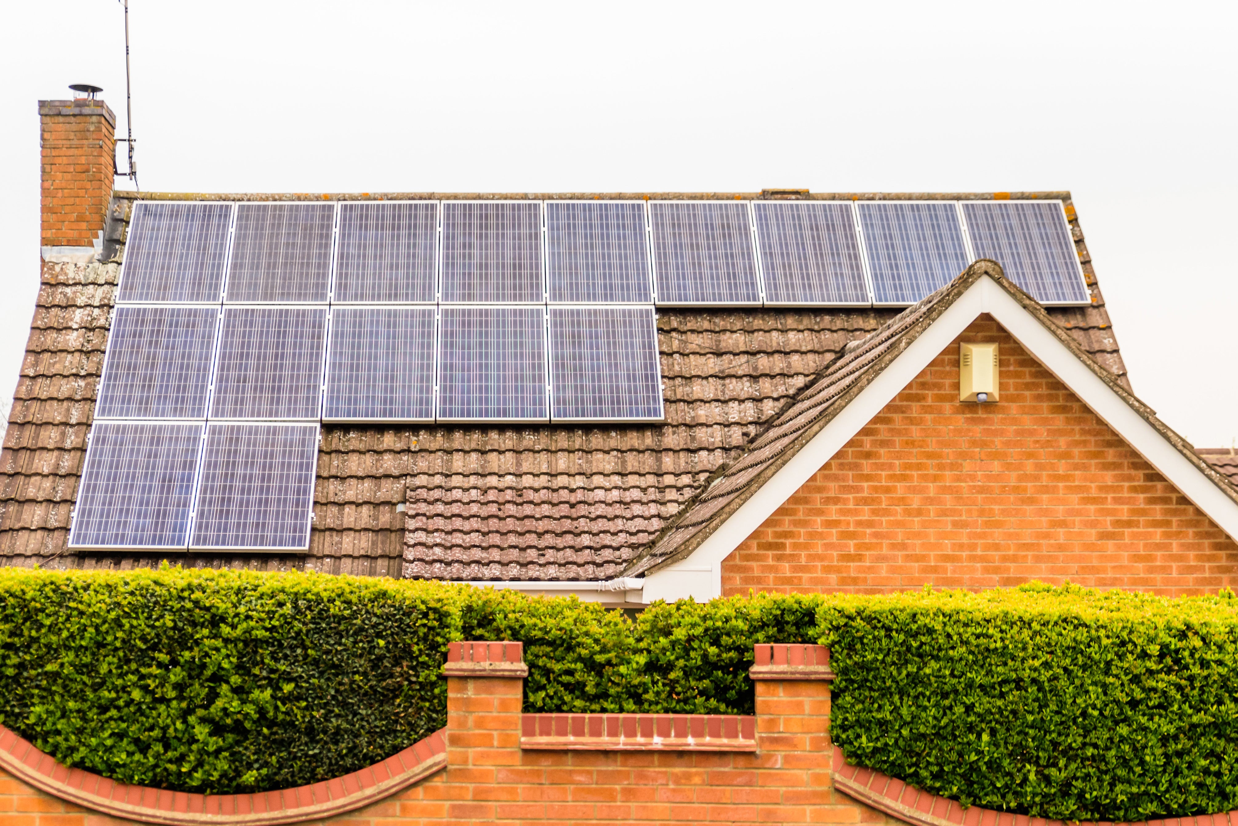 House with solar panels