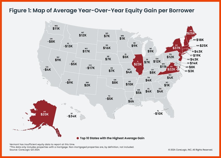 Map of Average Year Chart