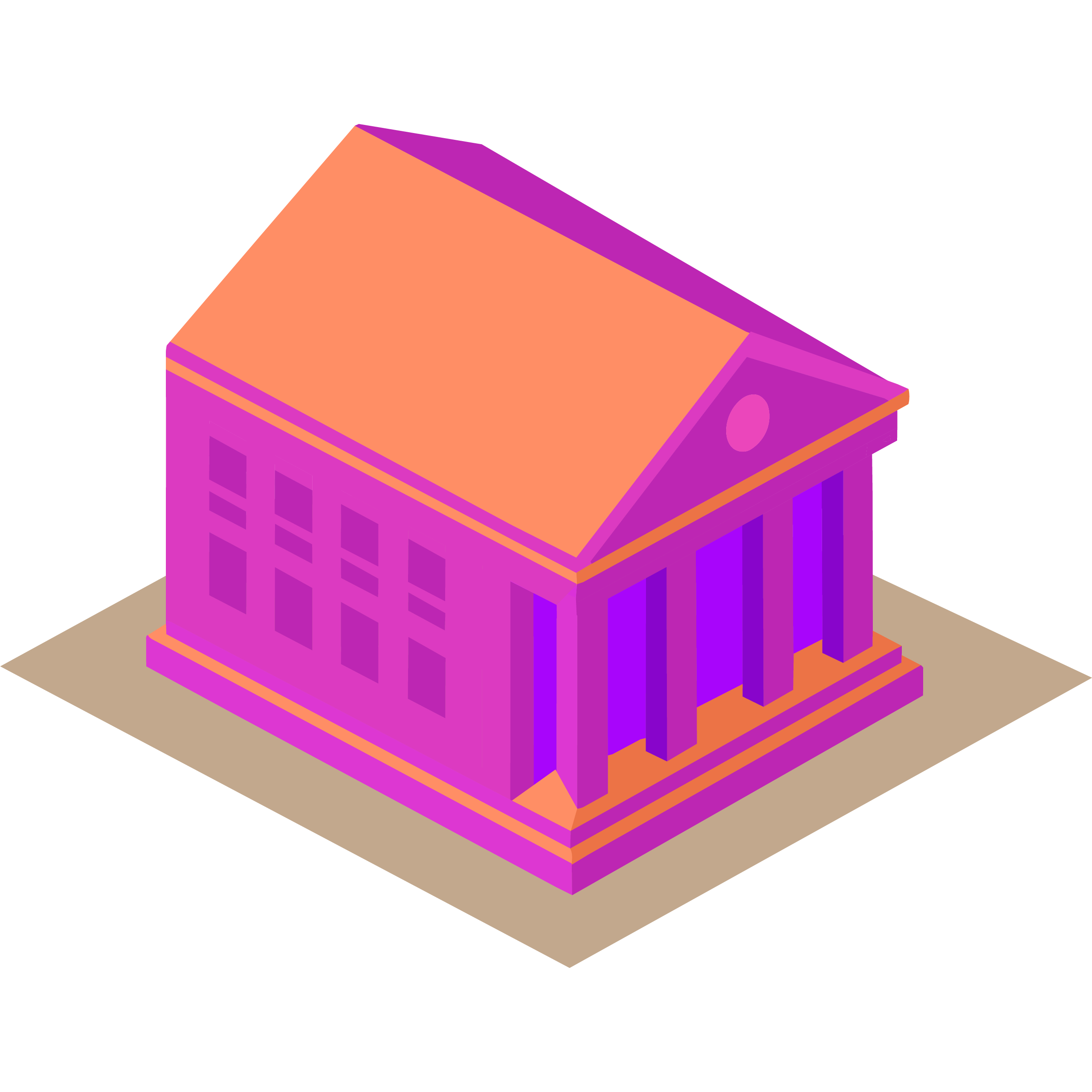 Illustration of a bank building