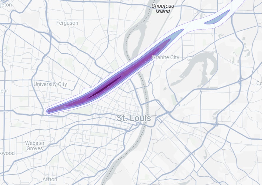 hail path from May 2025 severe convective storms