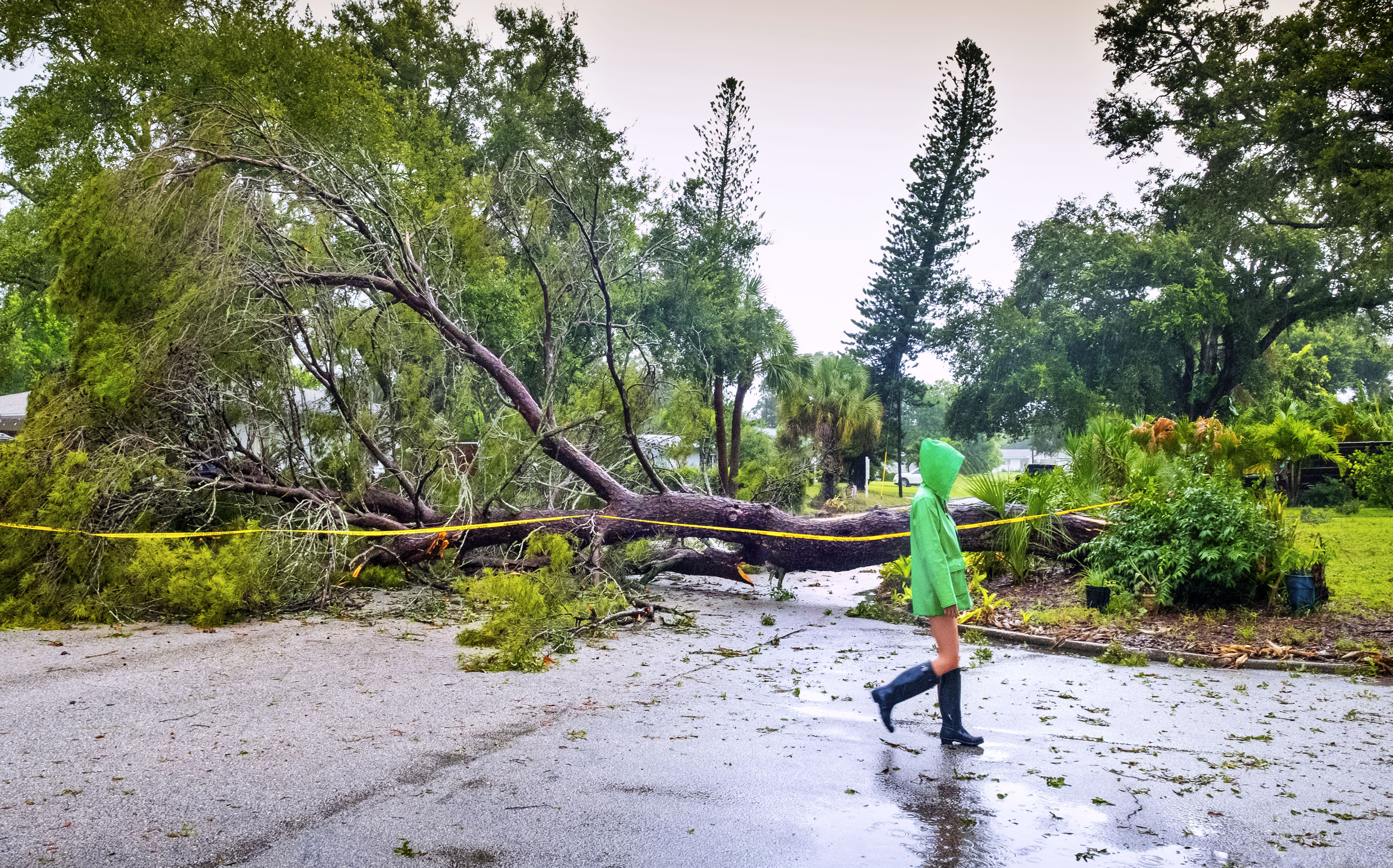 Aftermath of severe weather