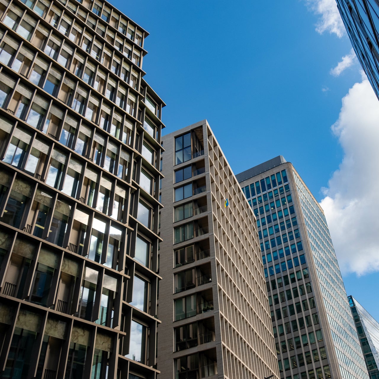 An aerial view of a well-designed residential locality.