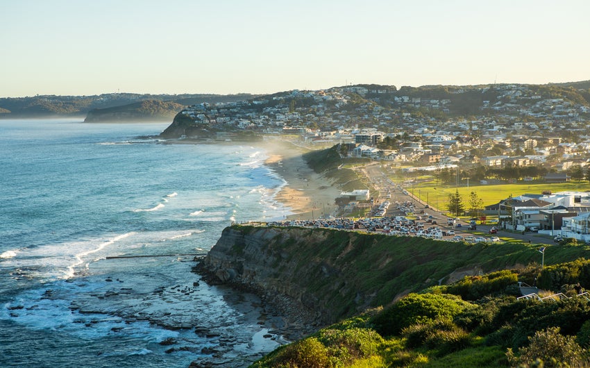 Coast at sunset