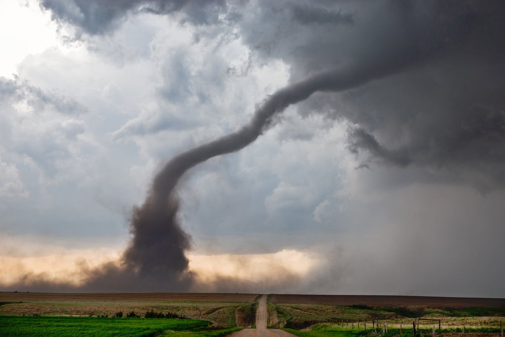 Ominous storm clouds over Great Plains