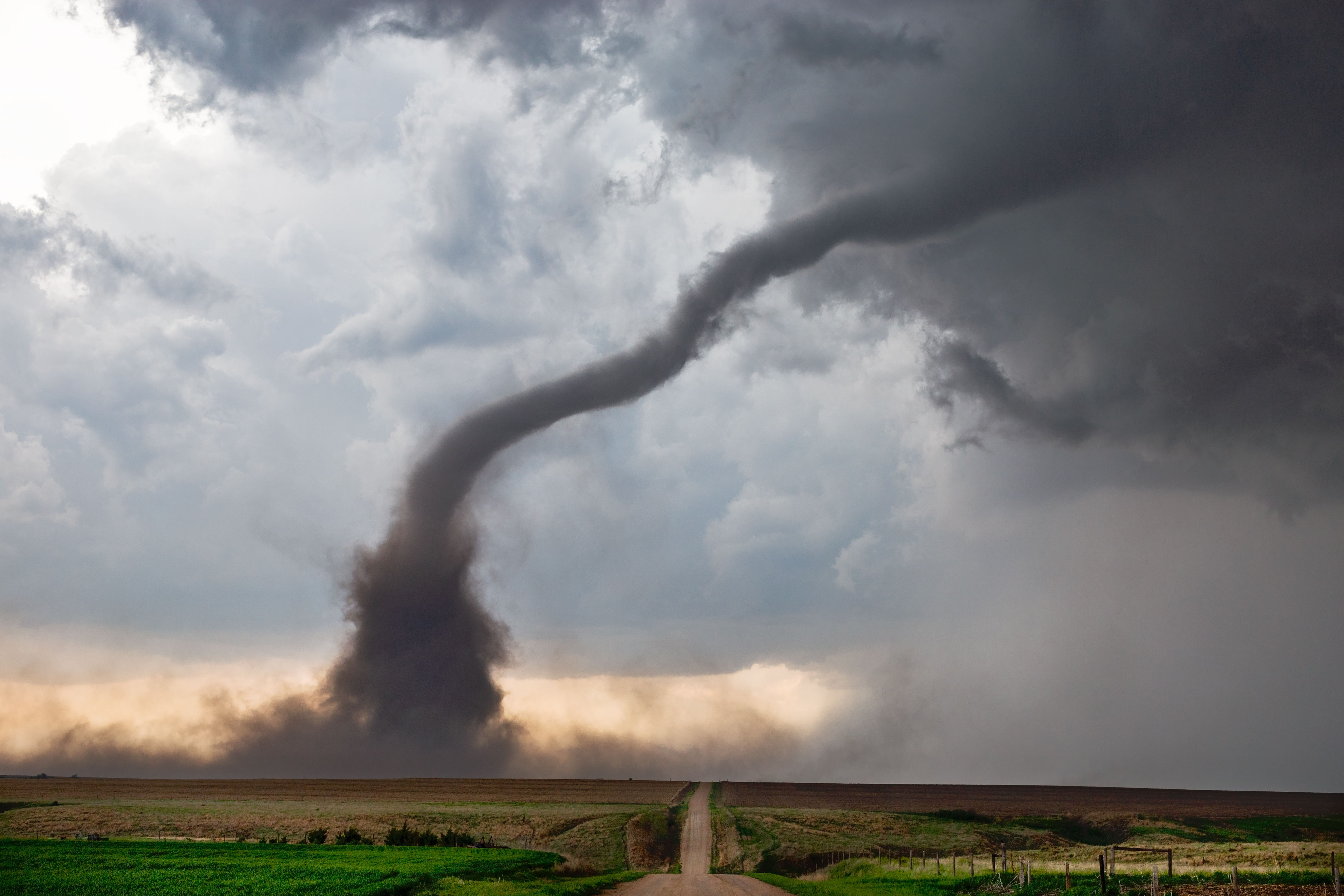 Ominous storm clouds over Great Plains