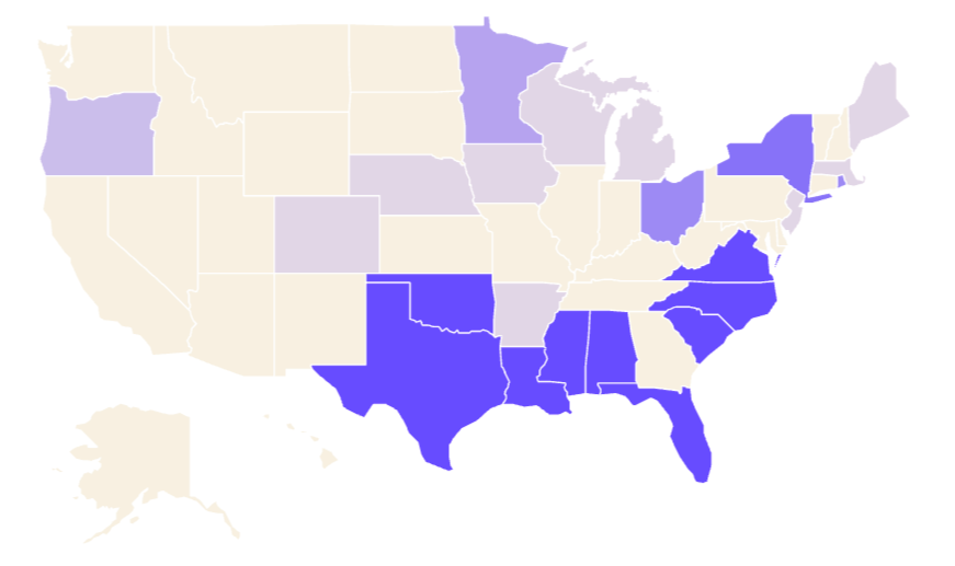 Fortified Designations by State