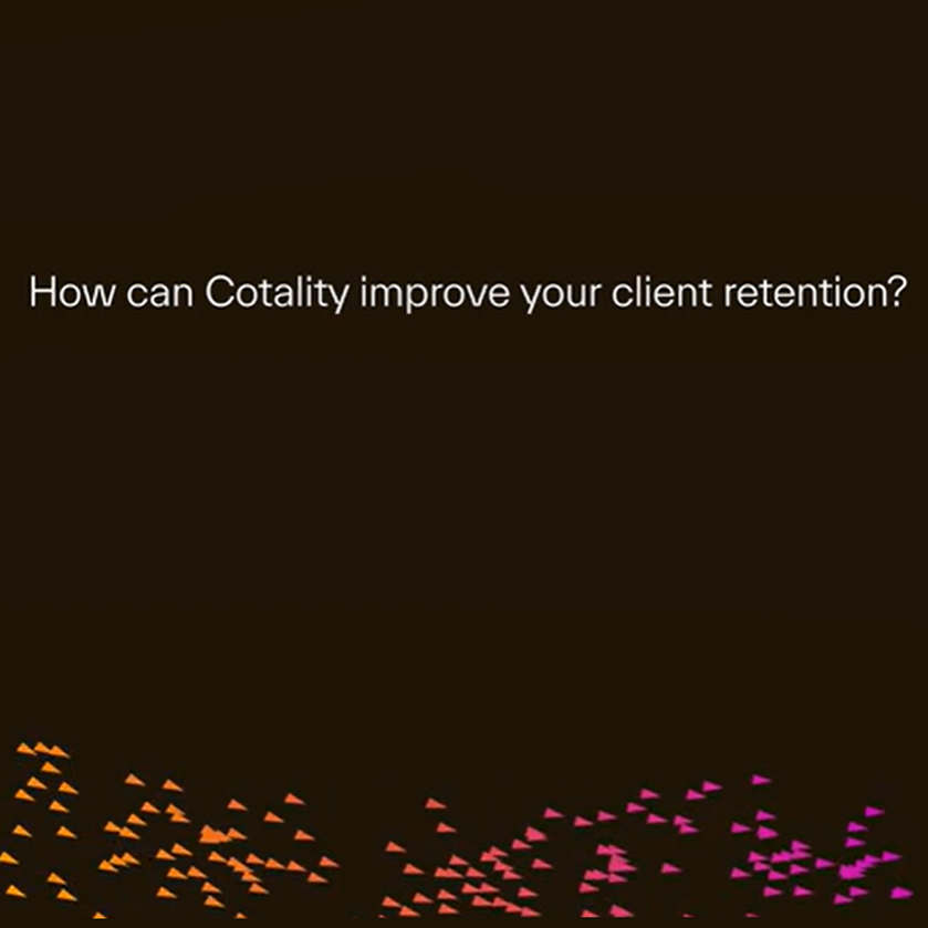 Thumbnail for a video with text saying "how can Cotality improve your client retention?"