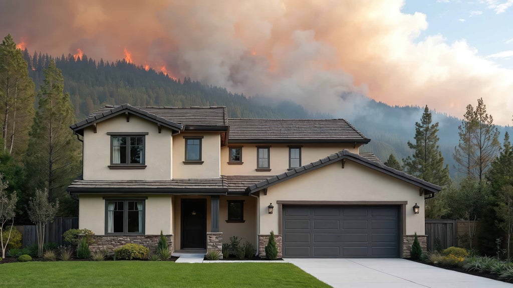 Stock image of wildfire