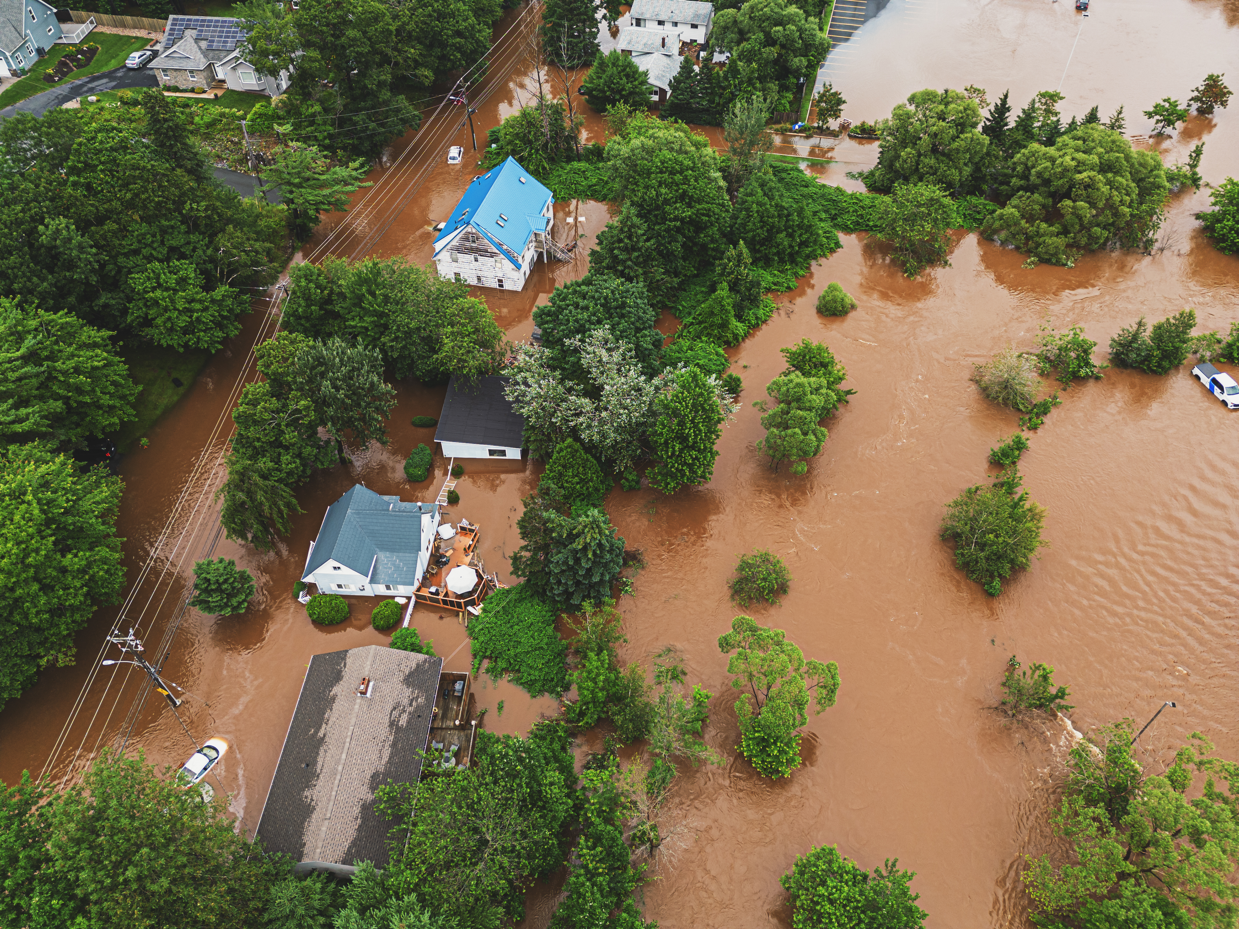Stock image of flooding