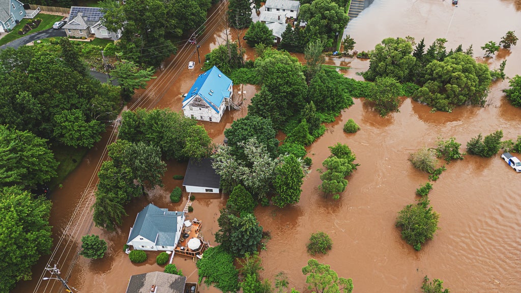 Stock image of flooding