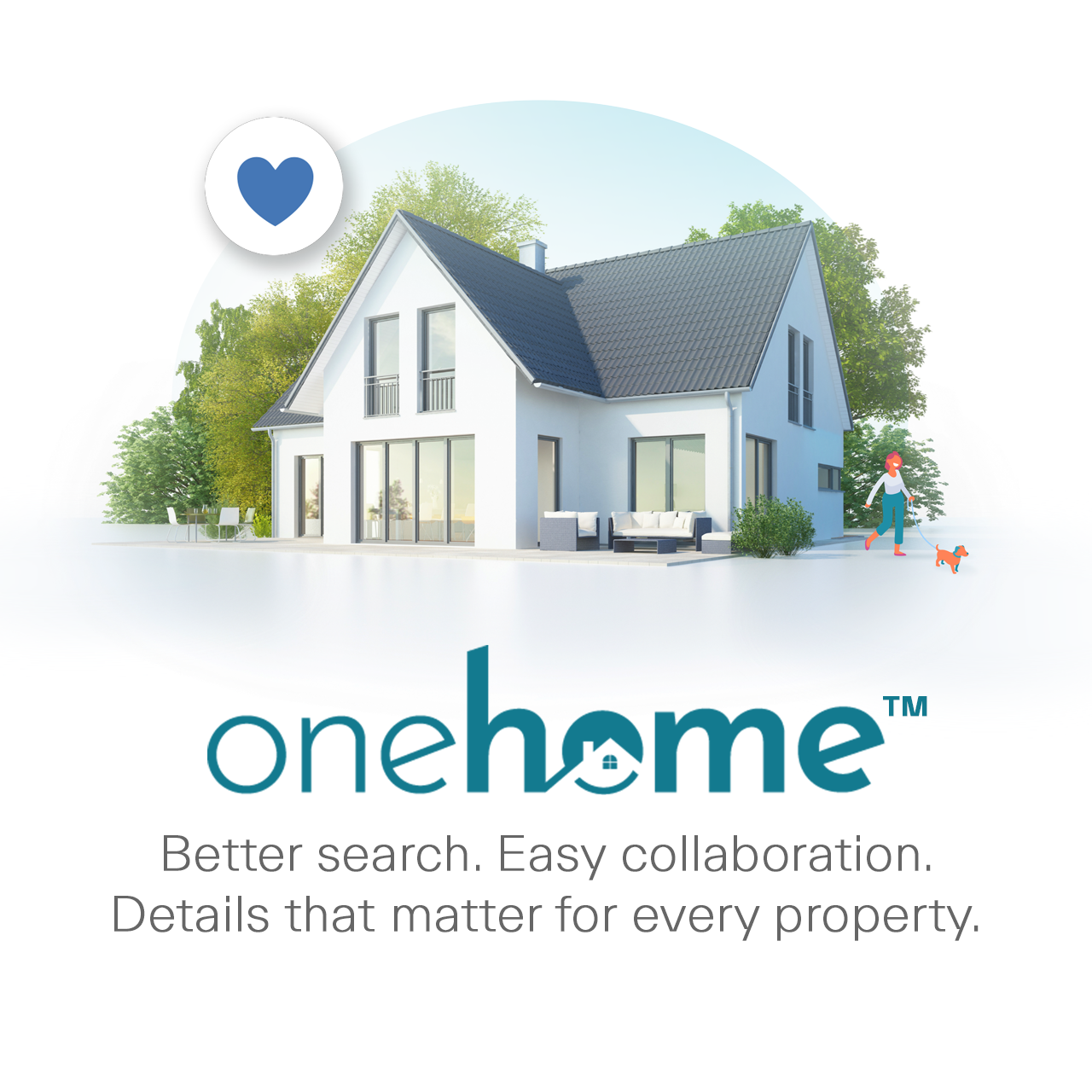 Illustration of the onehome logo