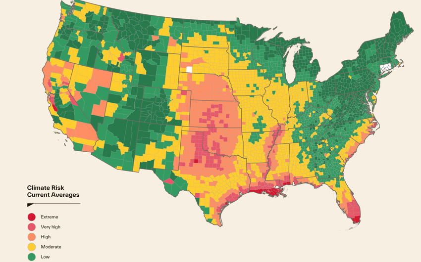 Current climate risk averages.