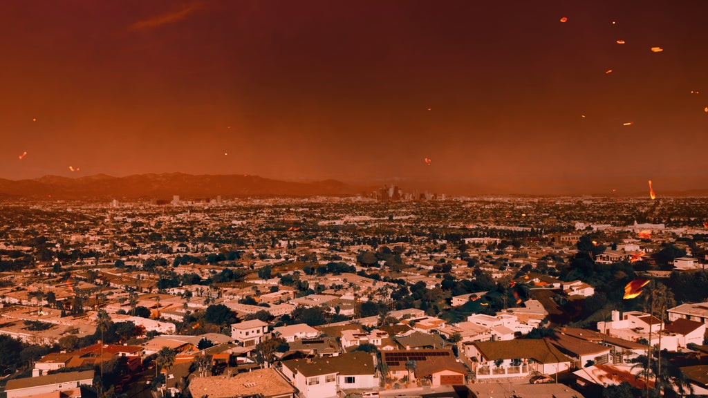 Stock image of wildfire